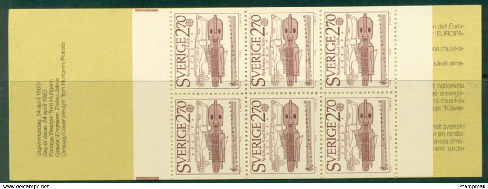 Sweden 1985 Europa Booklet MUH Lot17624 - Unused Stamps