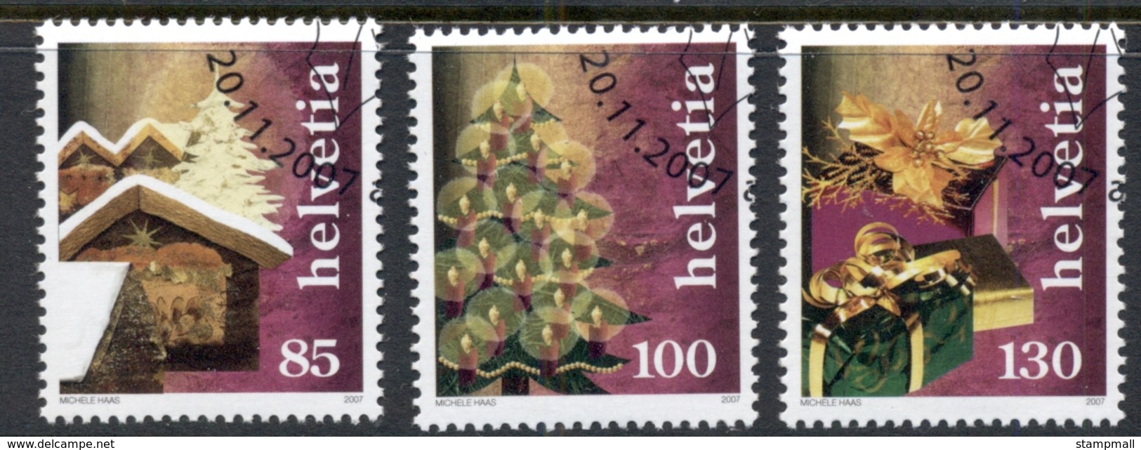 Switzerland 2007 Xmas CTO - Unused Stamps