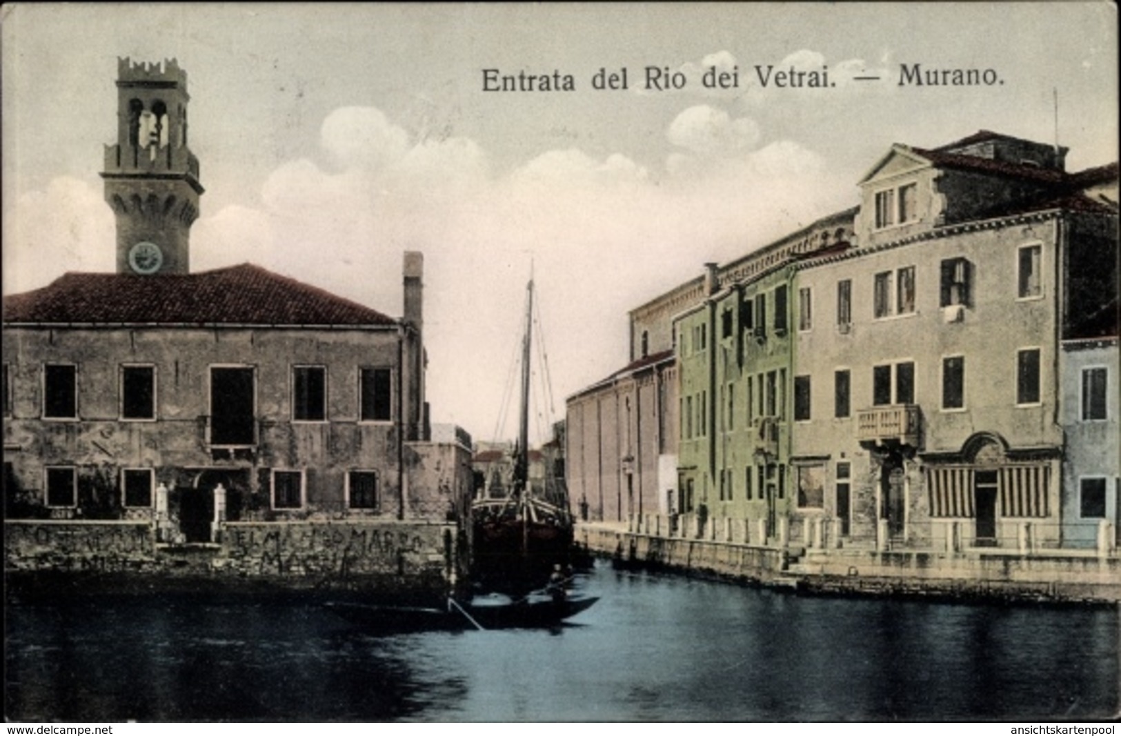 Cp Murano Venezia Venedig Veneto, Entrata Del Rio Dei Vetrai - Autres & Non Classés