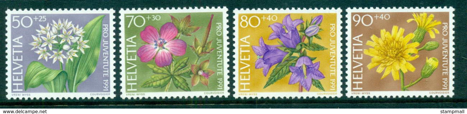 Switzerland 1991 Woodland Flowers MUH Lot59004 - Unused Stamps