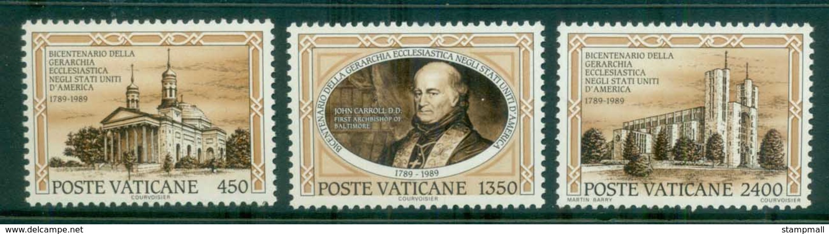 Vatican 1989 Ecclesiatsical Heirarchy In The US MUH - Unused Stamps