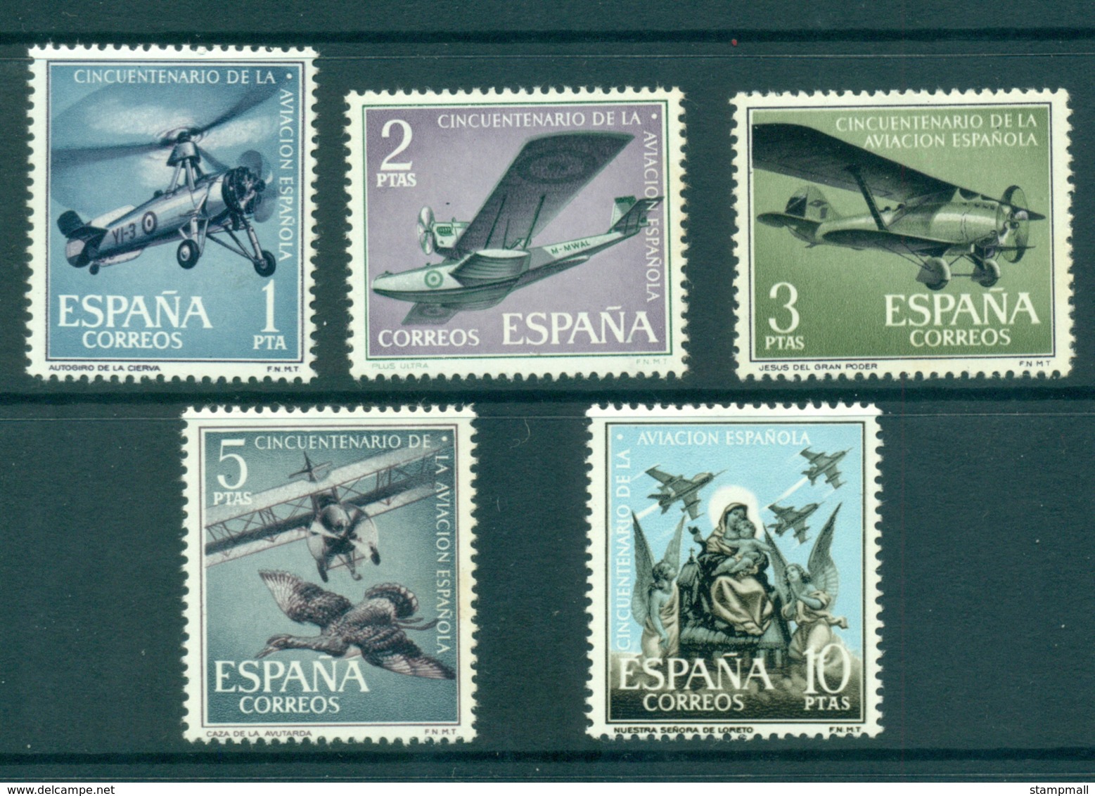 Spain 1961 Spanish Aviation MLH Lot34838 - Unused Stamps