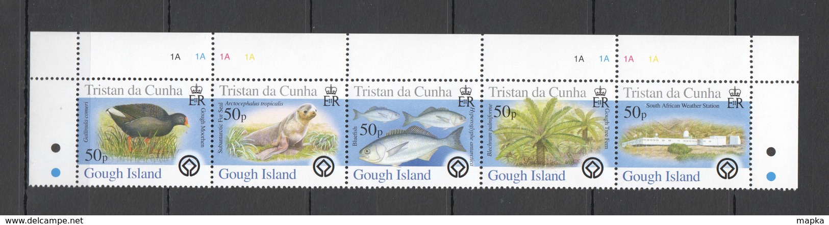 XX314 TRISTAN DA CUNHA ANIMALS & FAUNA MARINE LIFE NATURE GOUGH ISLAND !!! MICHEL 12 EURO !!! 1SET MNH - Autres & Non Classés