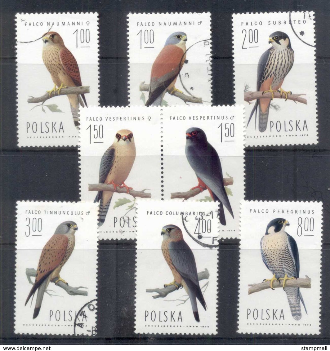 Poland 1975 Birds, Falcons MUH/CTO - Unused Stamps