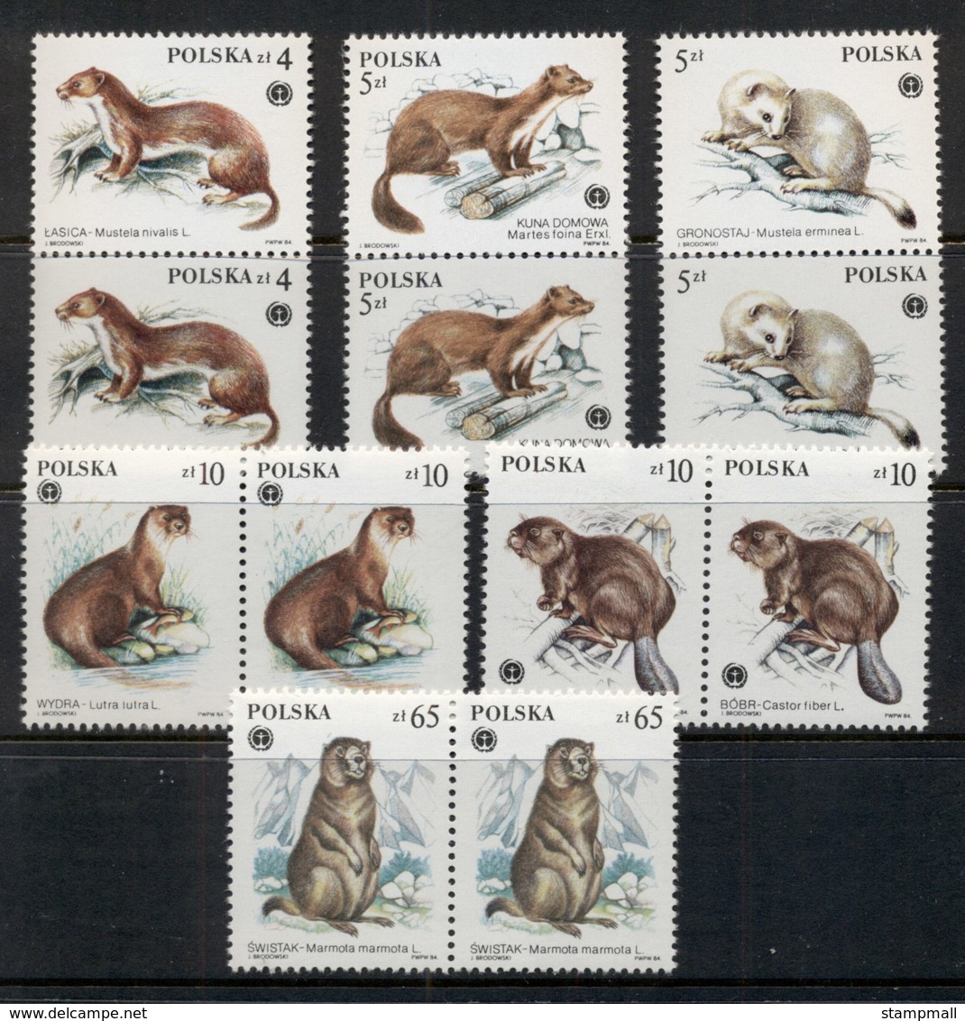 Poland 1984 Protected Animals Pr MUH - Unused Stamps