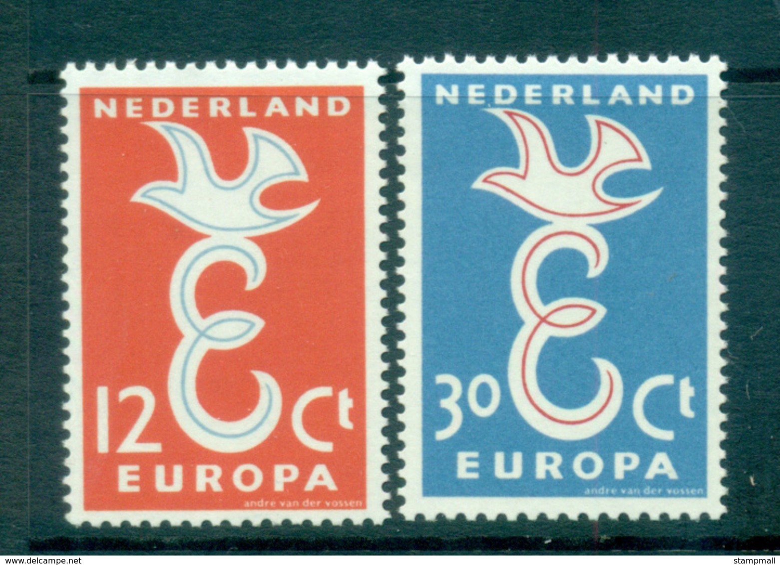 Netherlands 1958 Europa, Bird & Ring MUH Lot65286 - Non Classés
