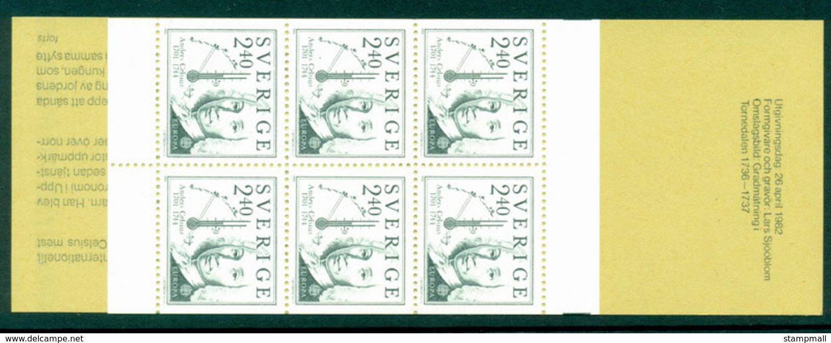 Sweden 1982 Europa Booklet (6)MUH Lot17621 - Nuovi