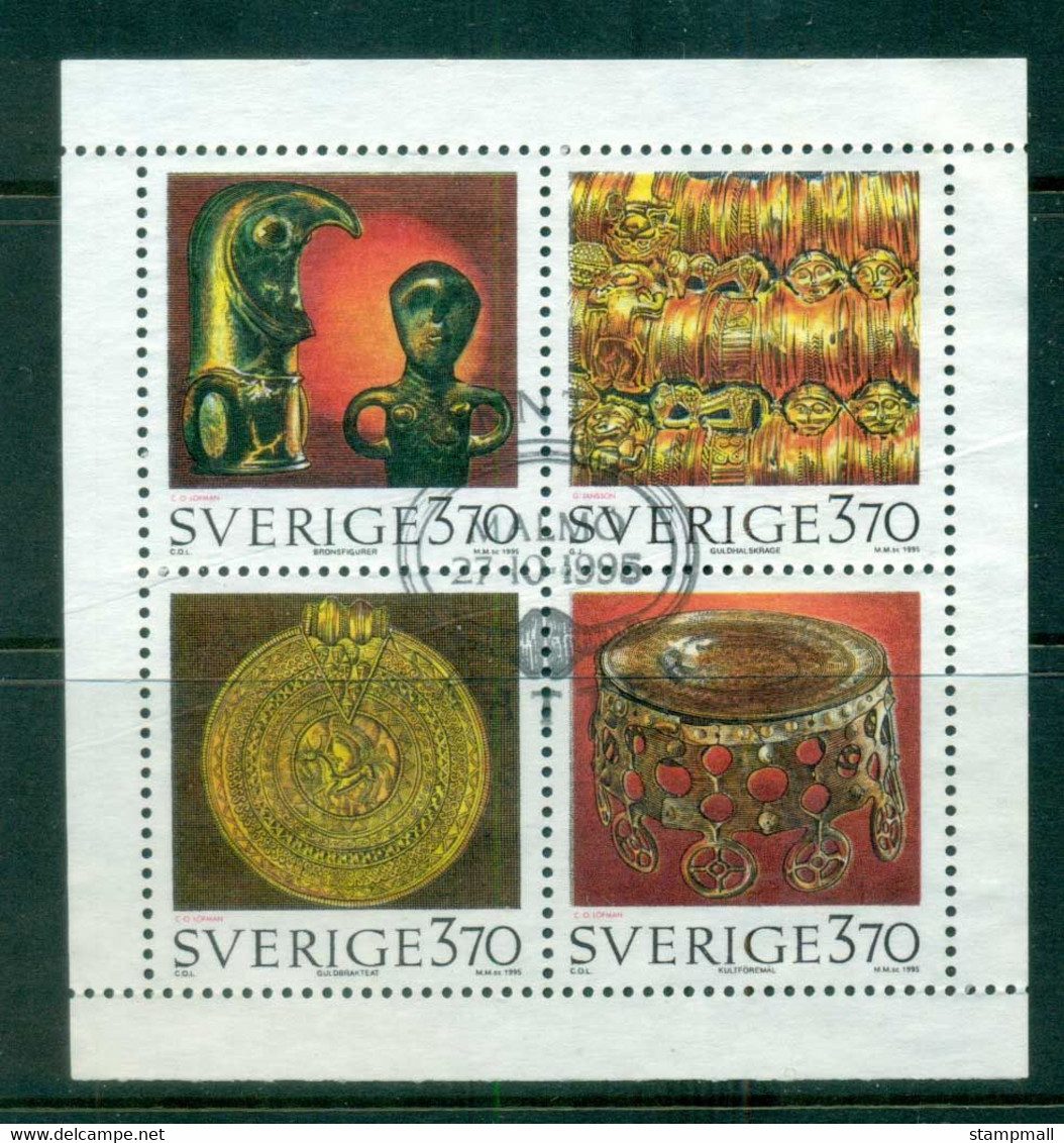 Sweden 1995 Ancient Artifacts Booklet Pane FU Lot84210 - Unused Stamps