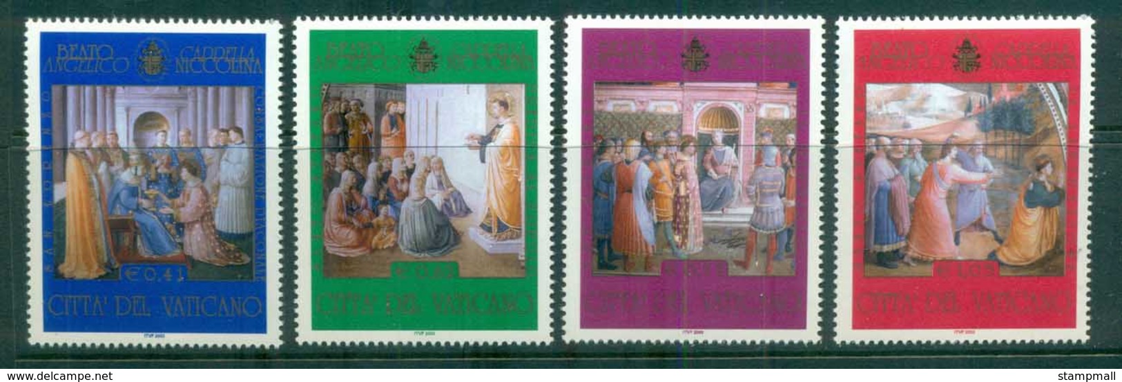 Vatican 2003 Paintings By Beato Angelico In Niccolina Chapel MUH - Unused Stamps