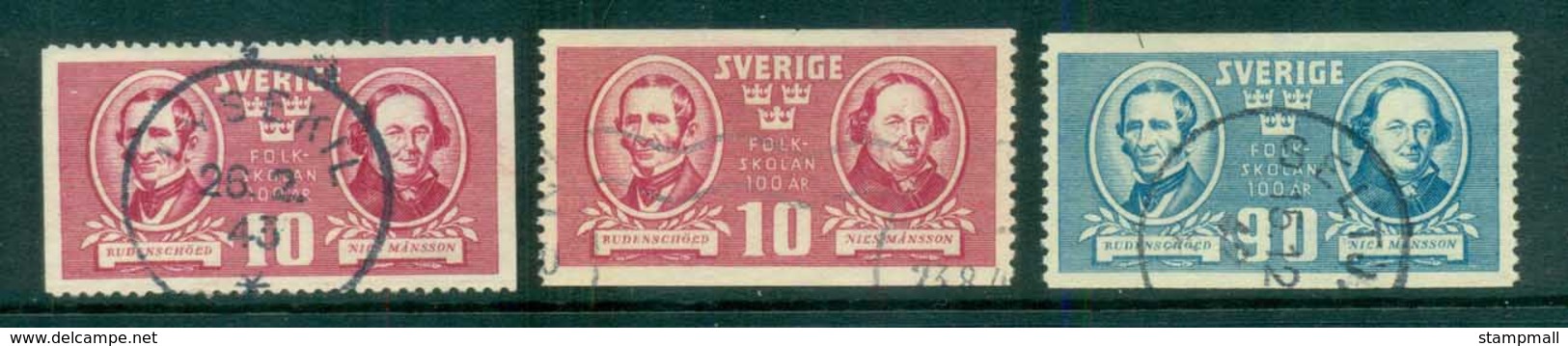 Sweden 1942 Public School System 100th Anniv. FU Lot83789 - Unused Stamps