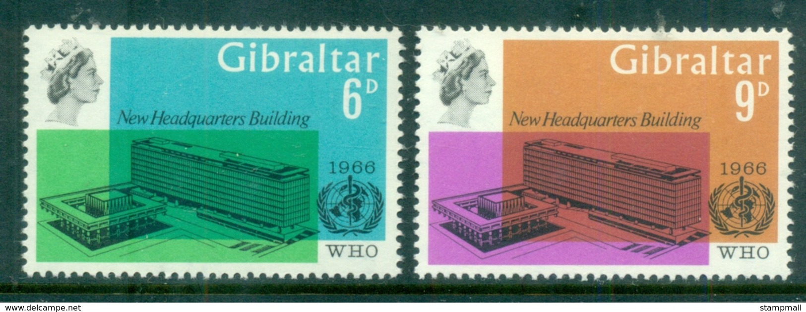 Gibraltar 1966 WHO Headquarters, Geneva MUH - Gibraltar