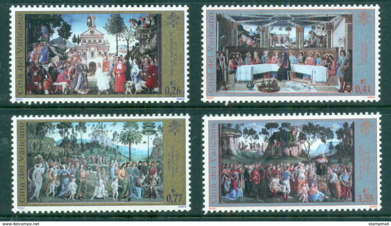 Vatican 2002 Sistine Chapel Renovation MUH - Unused Stamps