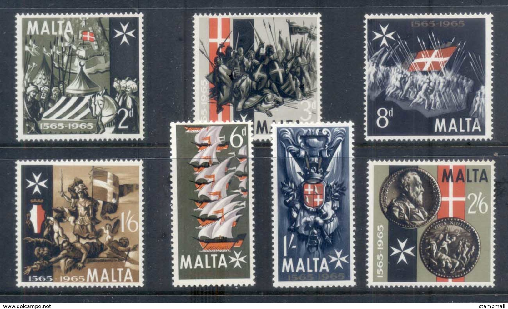 Malta 1965 Great Seige 4th Cent Turk MUH - Malta