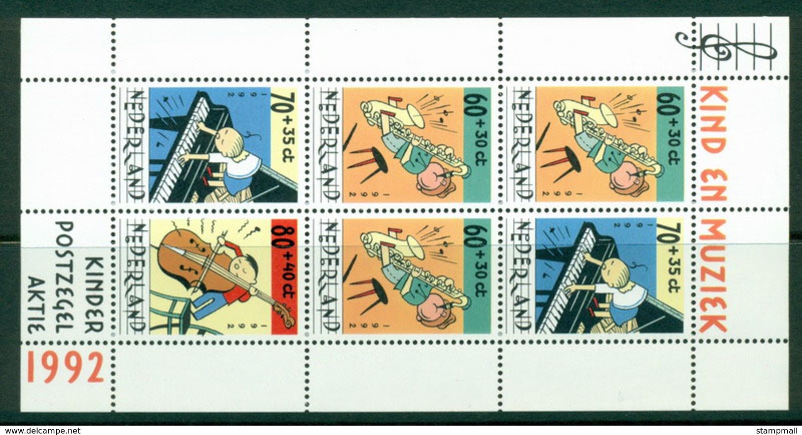 Netherlands 1992 Child Welfare MS MUH Lot16292 - Unused Stamps