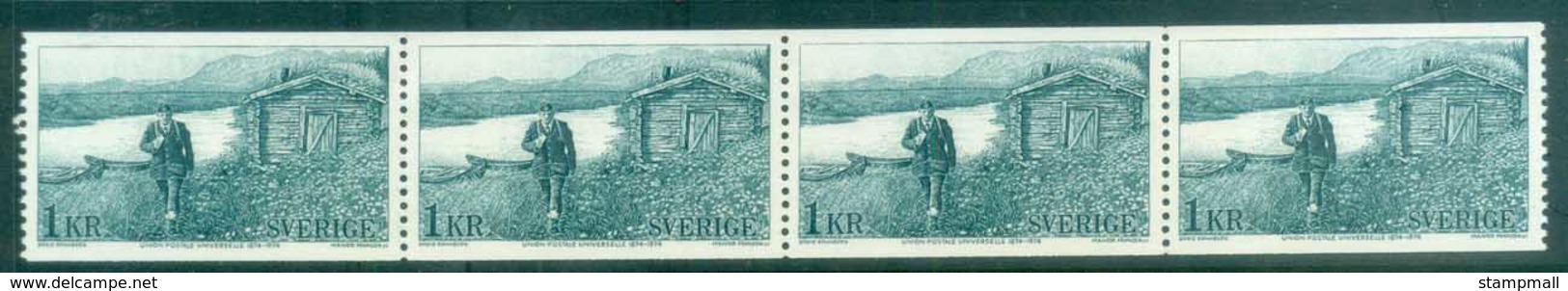 Sweden 1974 Centenary Of UPU Pane 4 MUH Lot76414 - Unused Stamps