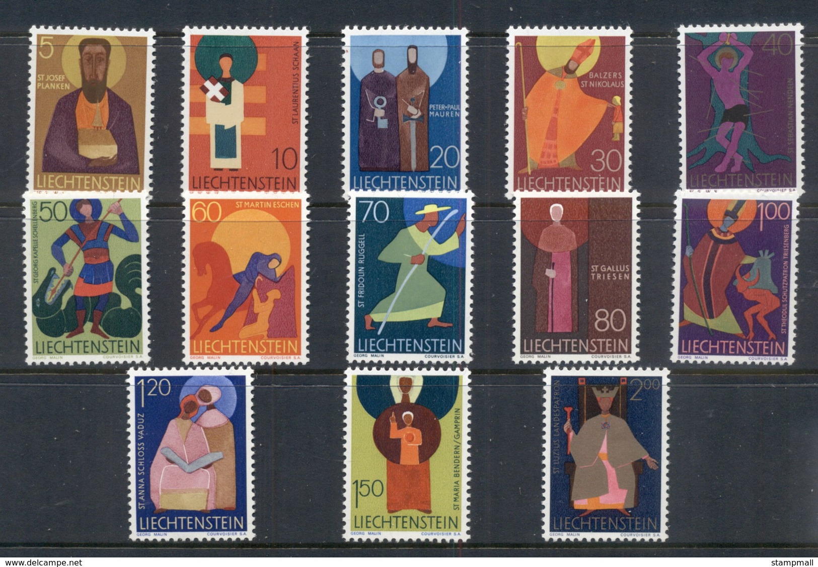 Liechtenstein 1967-71 Patron Saints MUH - Unused Stamps