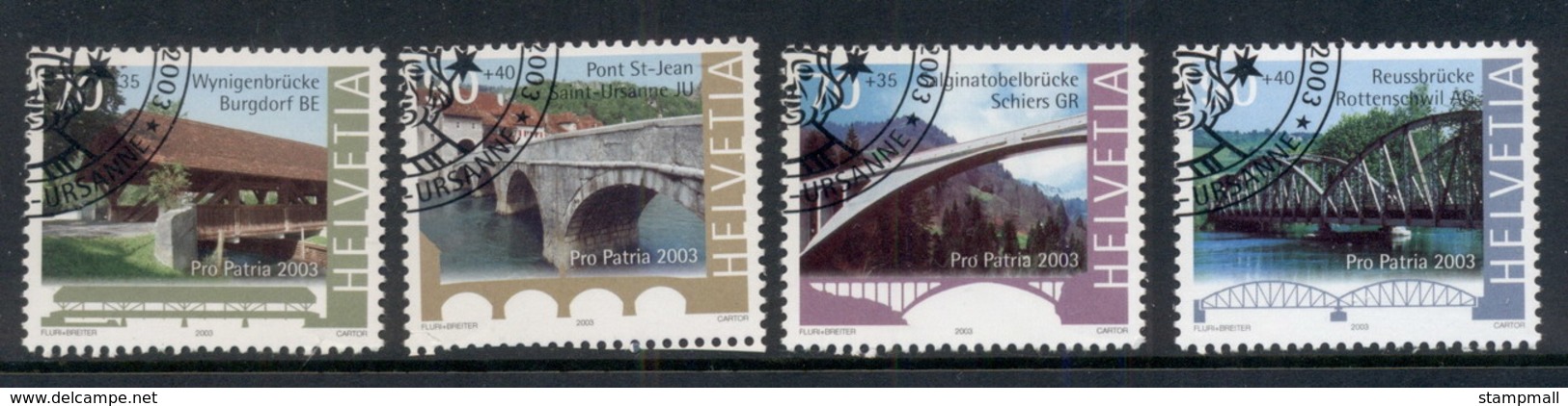 Switzerland 2003 Welfare, Bridges CTO - Unused Stamps