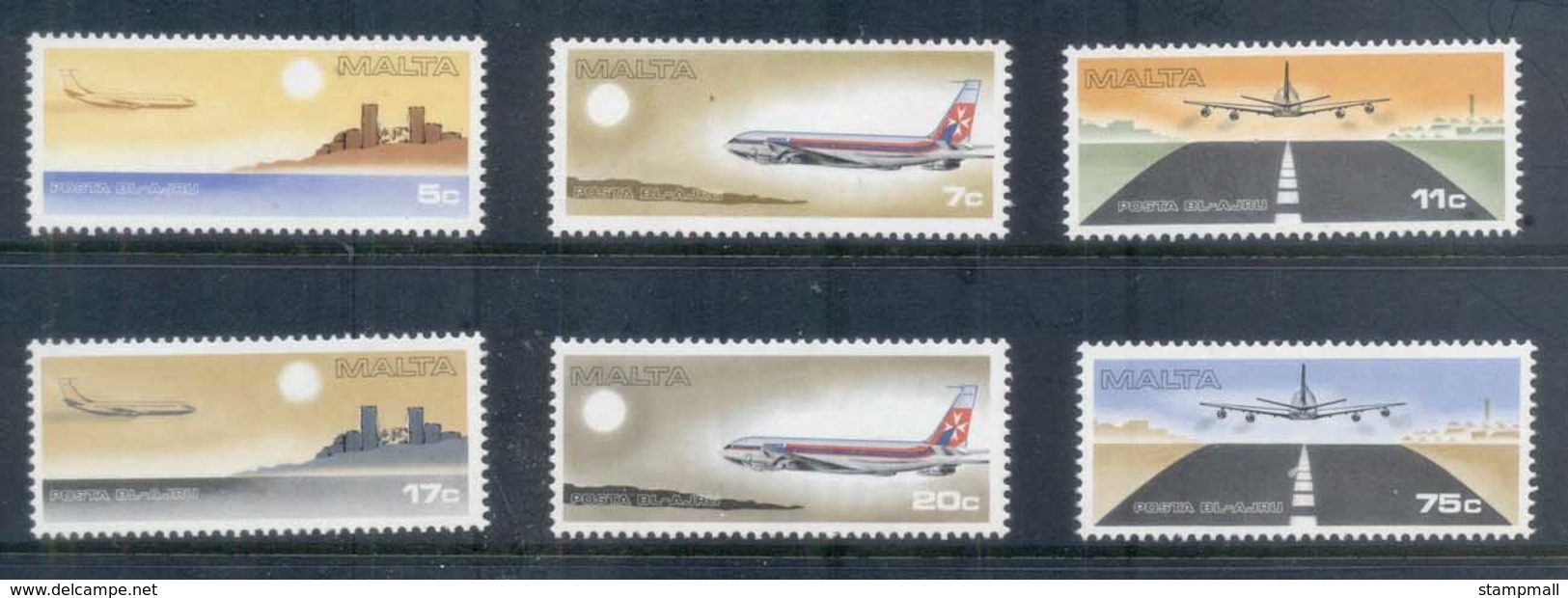 Malta 1978 Air Mail, Airplanes MUH - Malta