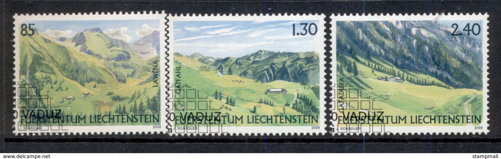Liechtenstein 2006 Pastures CTO - Unused Stamps