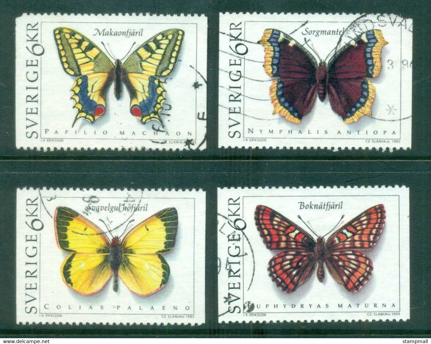 Sweden 1993 Butterflies FU Lot84178 - Unused Stamps