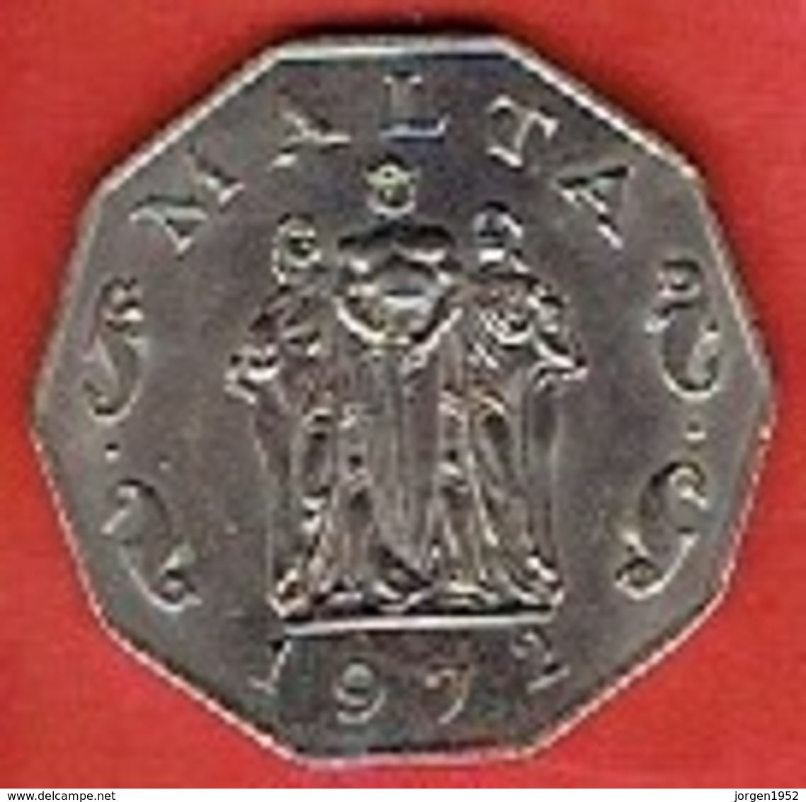 MALTA  # 50 CENTS  FROM 1972 - Malte