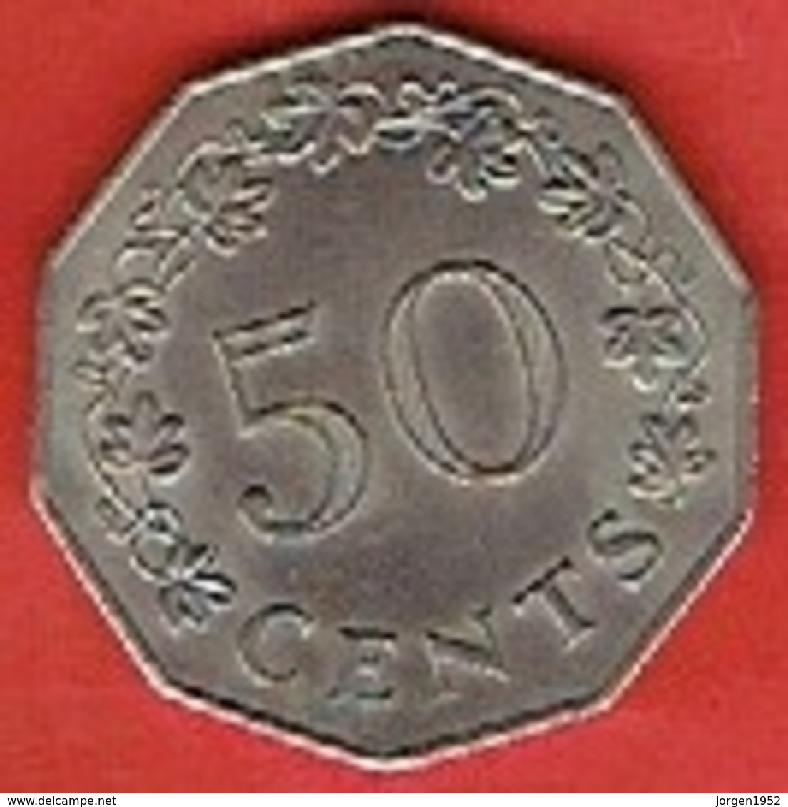 MALTA  # 50 CENTS  FROM 1972 - Malte