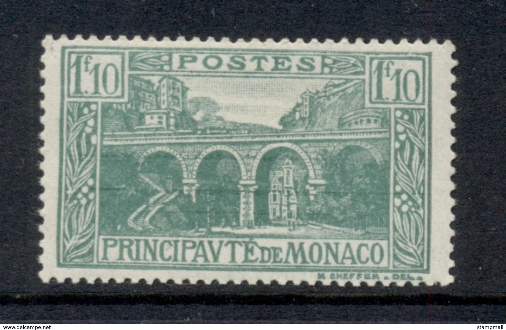 Monaco 1927 St Devote Viaduct 1.10f MUH - Autres & Non Classés