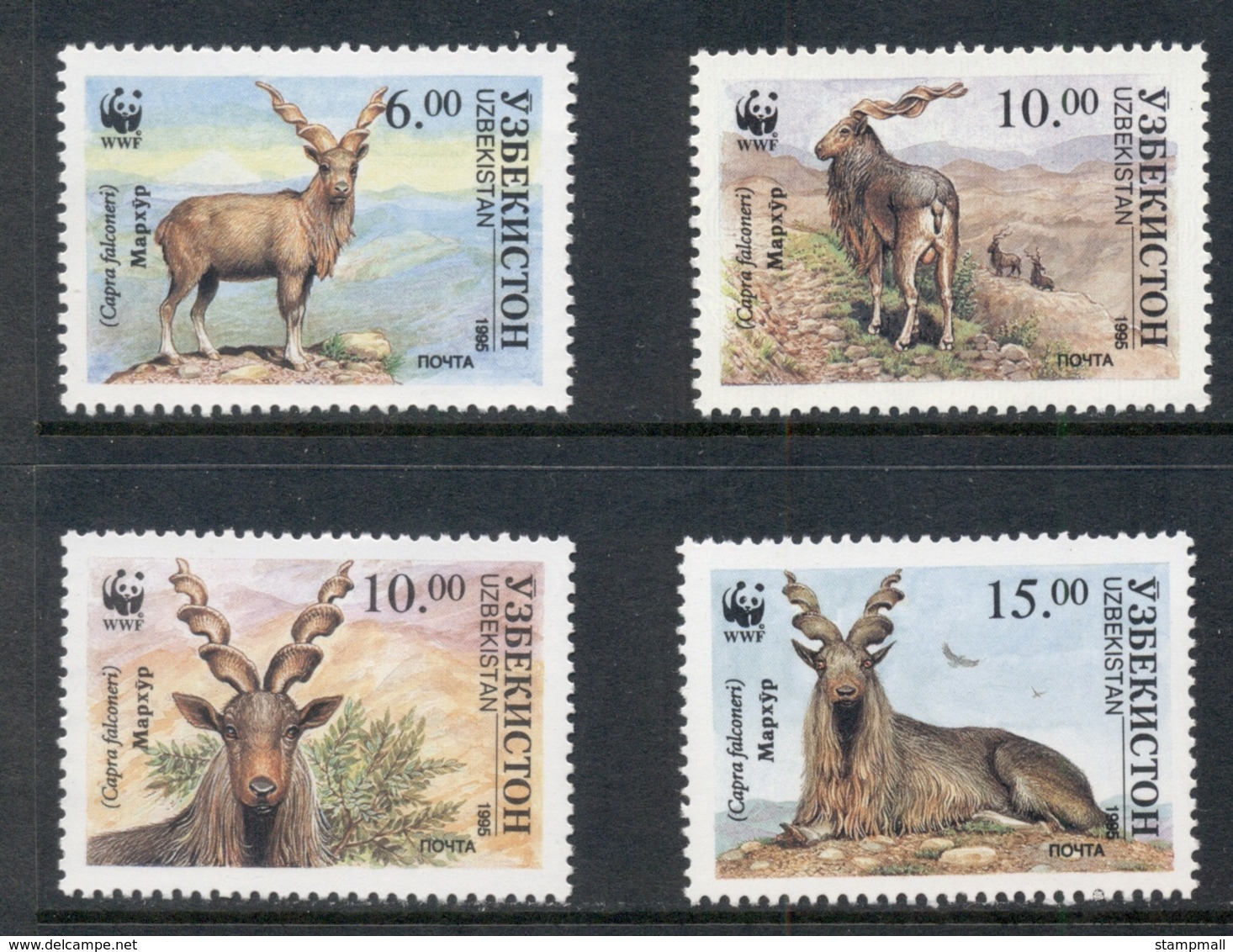 Uzbekistan 1995 WWF Markhor MUH - Autres & Non Classés