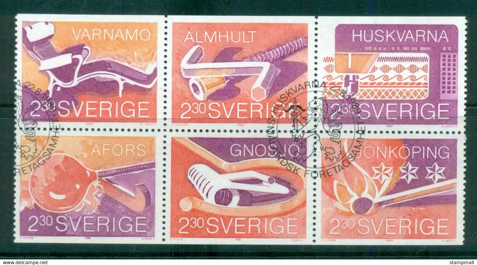 Sweden 1989 Smaland Businesses FU Lot84132 - Unused Stamps
