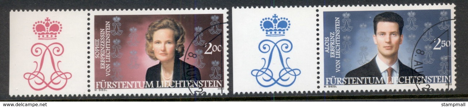 Liechtenstein 2002 Royalty CTO - Unused Stamps