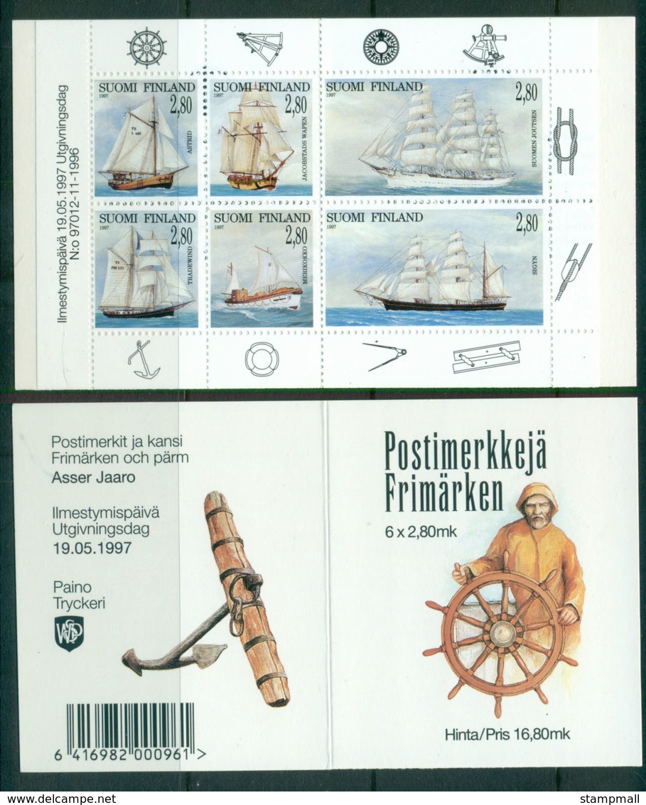 Finland 1997 Sailing Ships Booklet MUH Lot66939 - Unused Stamps