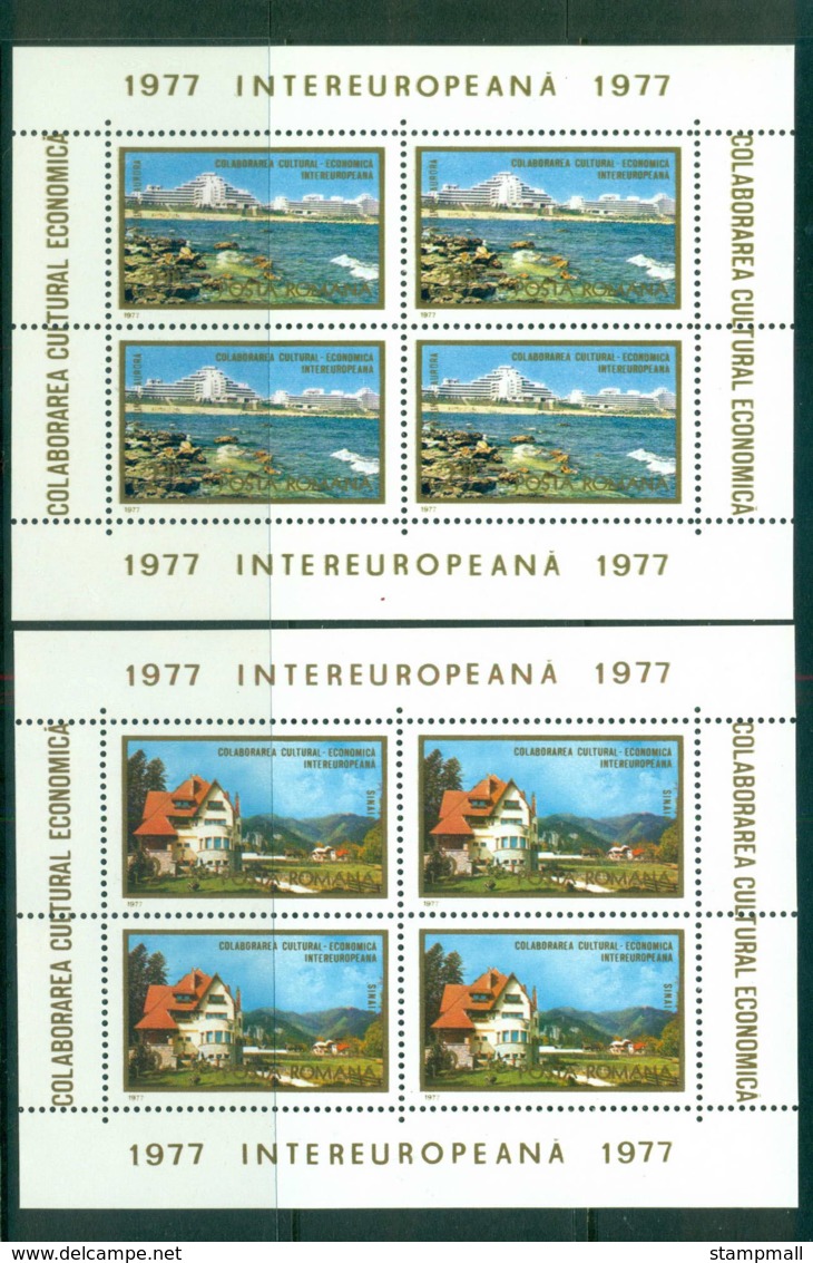 Romania 1977 IECEC 2xSheetlet MUH Lot58747 - Unused Stamps