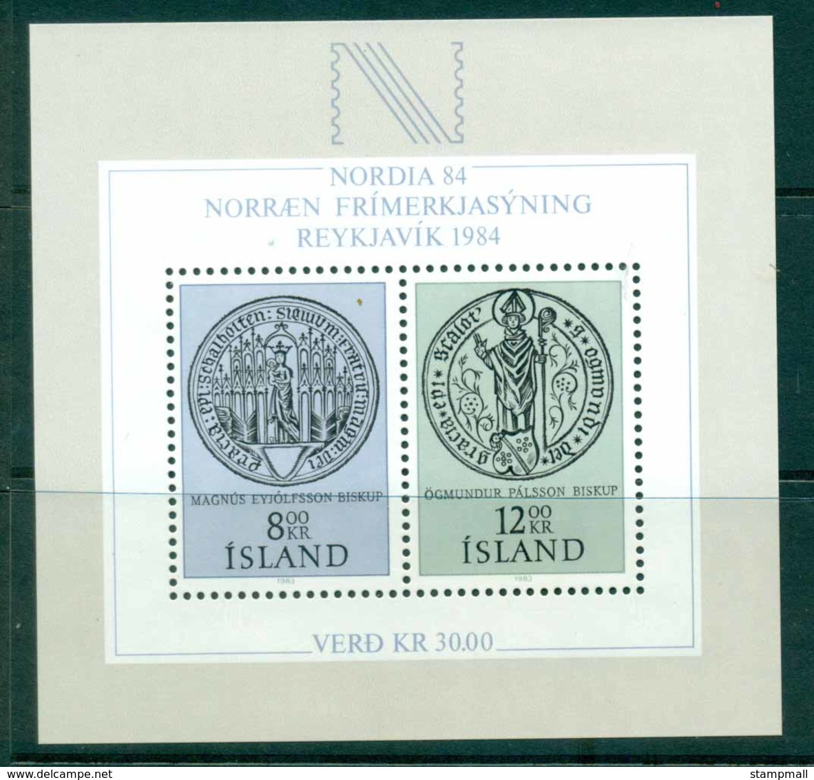 Iceland 1983 Nordia MS MUH Lot32620 - Unused Stamps