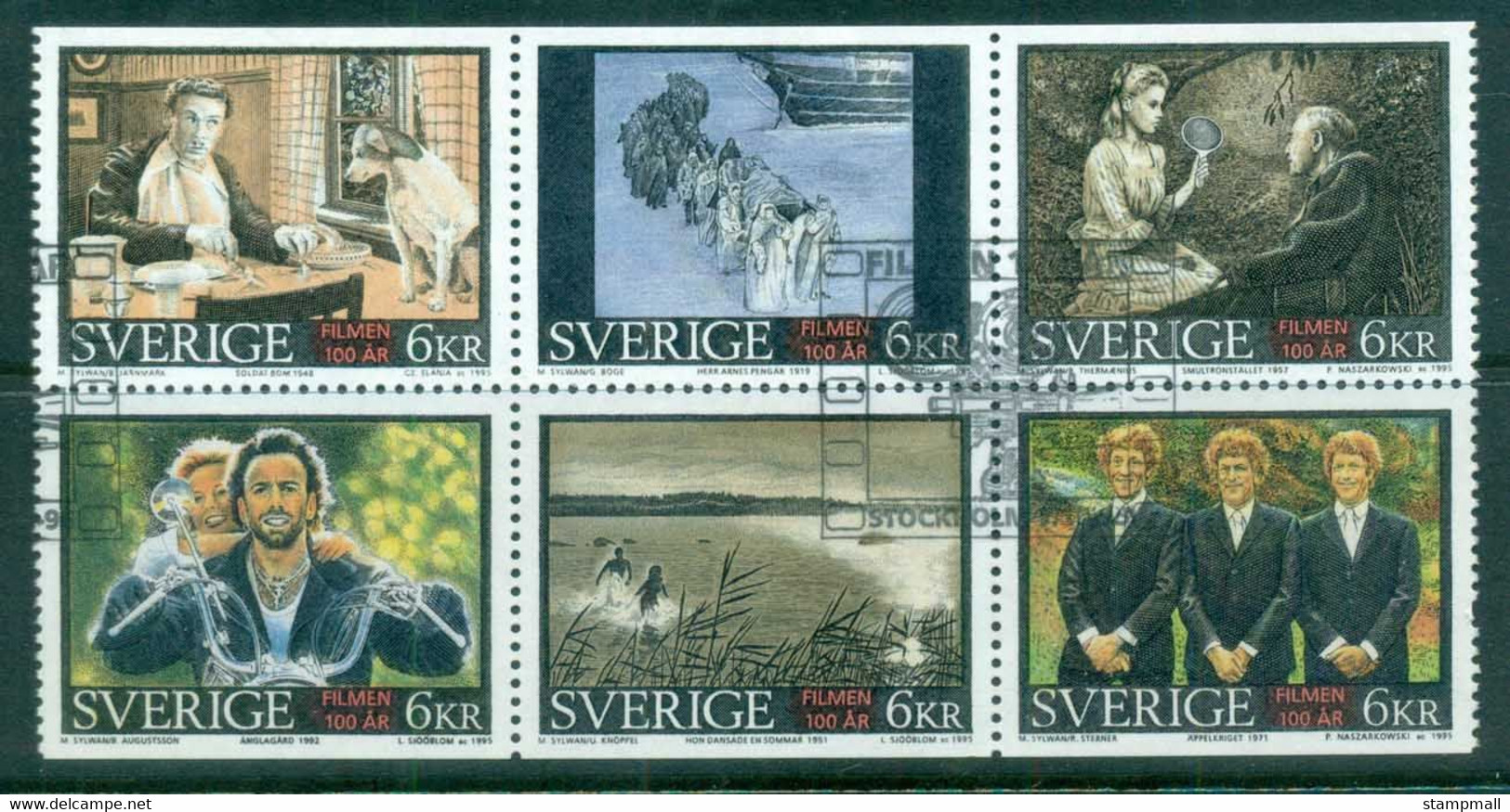 Sweden 1995 Motion Picture Cent  Booklet Pane FU Lot84208 - Unused Stamps