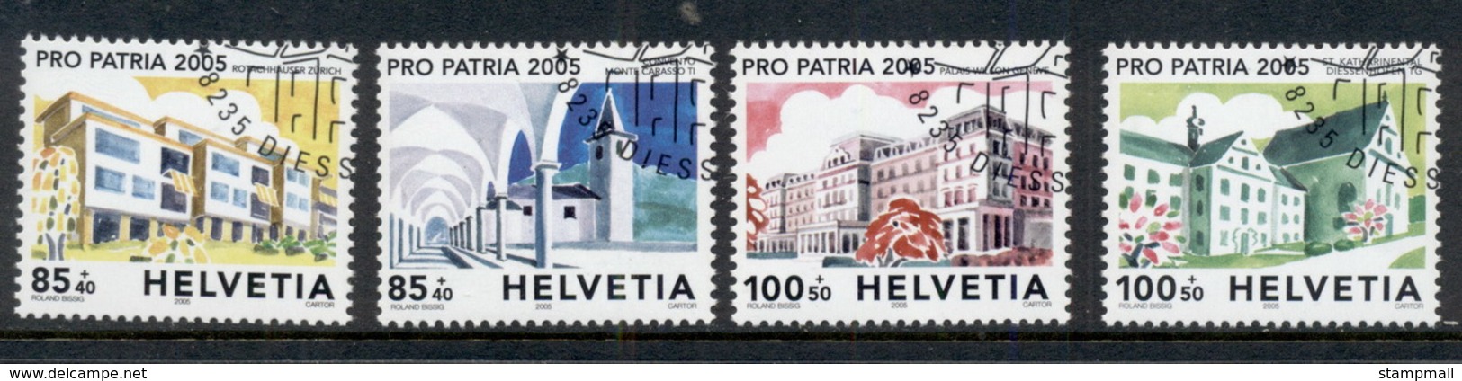 Switzerland 2005 Welfare, Historic Buildings CTO - Unused Stamps