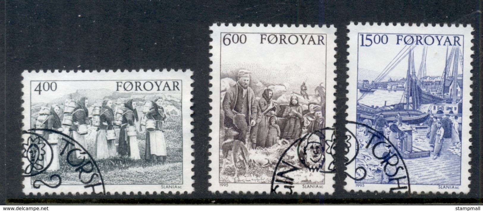 Faroe Is 1995 Early Folk Life FU - Unused Stamps