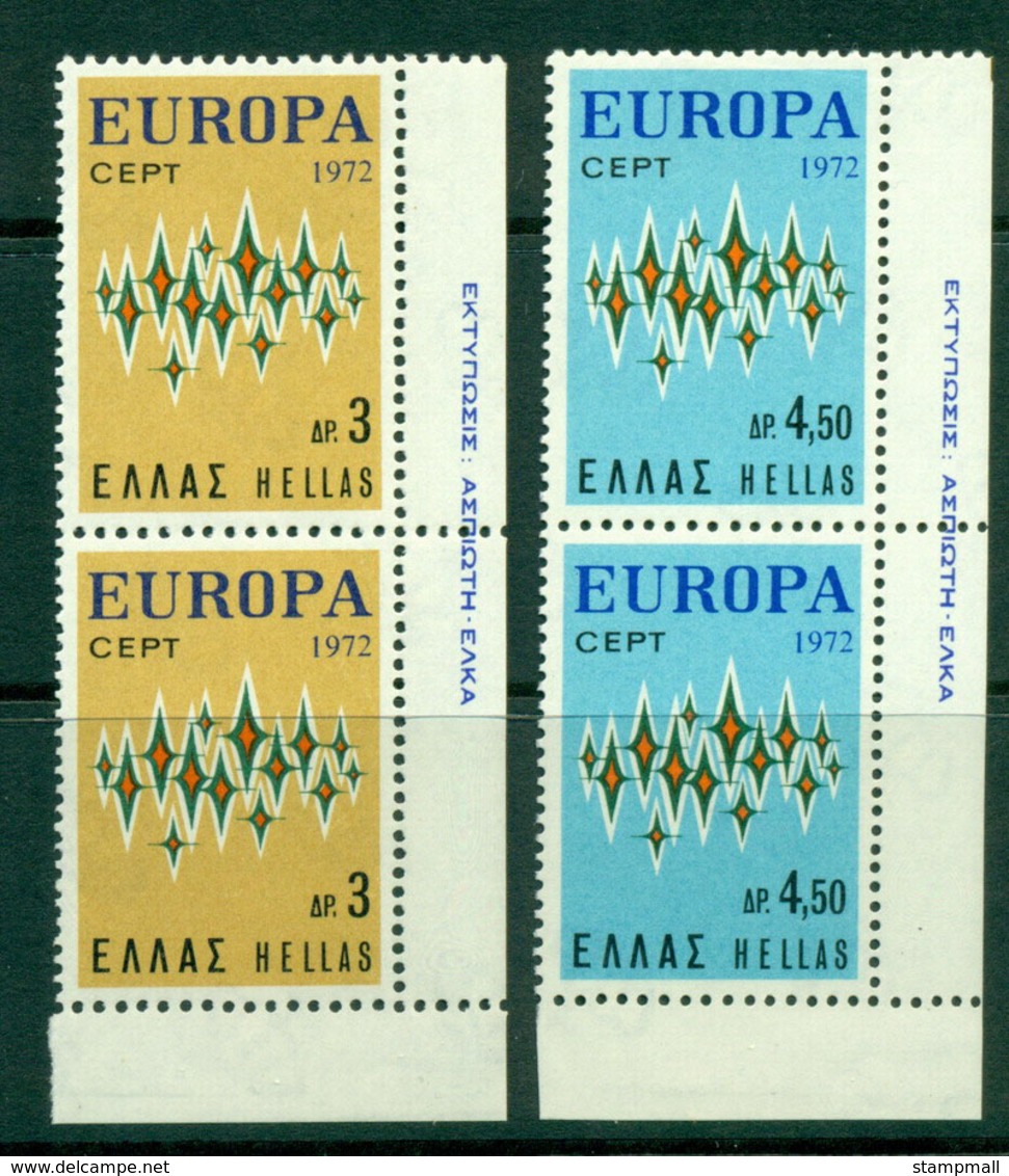 Greece 1972 Europa Pair MUH Lot16499 - Sonstige & Ohne Zuordnung