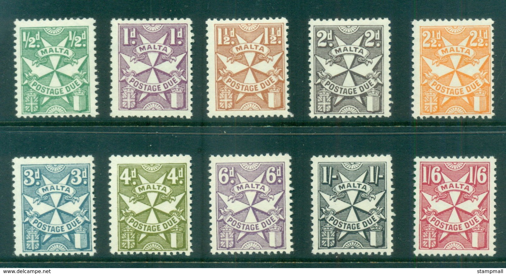 Malta 1968 Postage Dues MLH - Malta