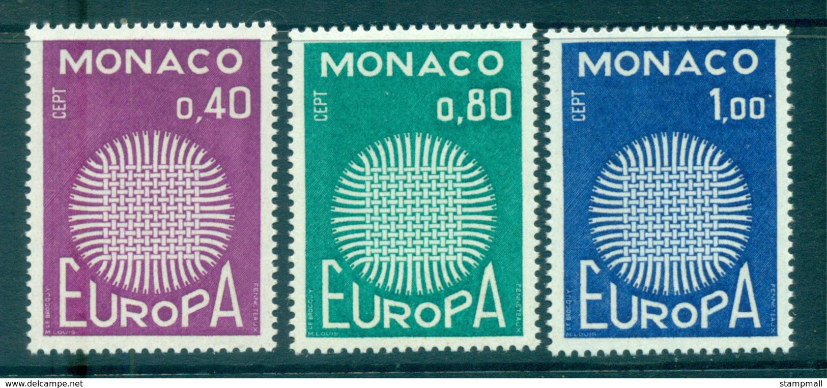 Monaco 1970 Europa, Woven Threads MUH Lot65500 - Other & Unclassified