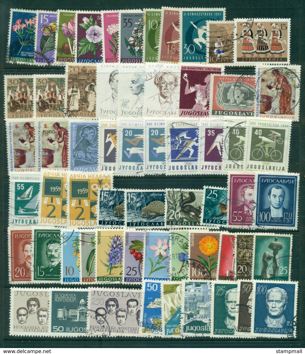 Yugoslavia 1950s -60s Oddments Asst MLH/ FU Lot40504 - Other & Unclassified