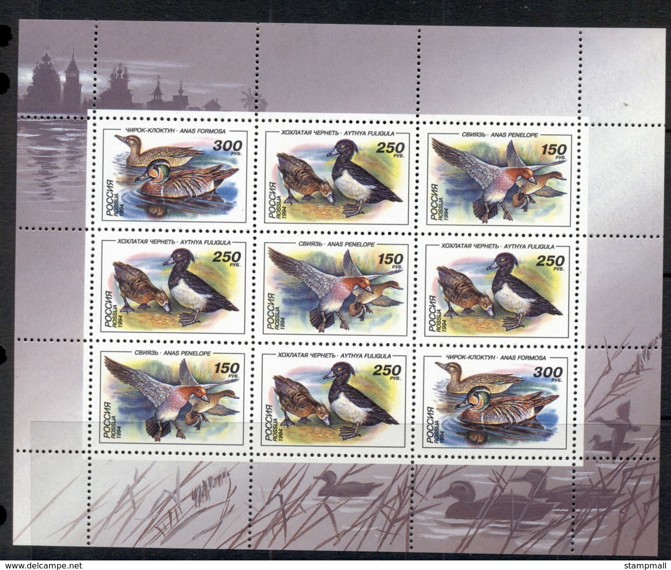 Russia 1994 Water Birds Ducks Sheetlet MUH - Other & Unclassified