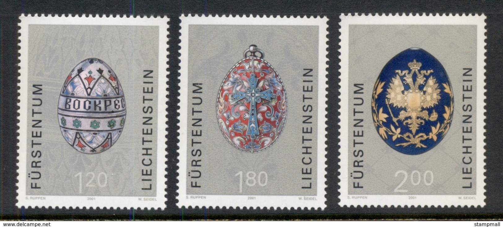 Liechtenstein 2001 Russian Easter Eggs MUH - Neufs