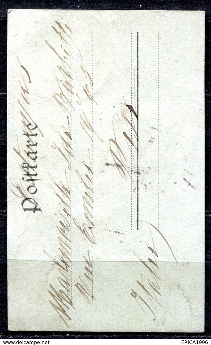 CARTOLINA CV2400 GERMANIA GERMANY Würzburg 1901 Mignon (cm. 5 X 8), Viaggiata Per L'Italia, Formato Piccolo, Francobollo - Wuerzburg