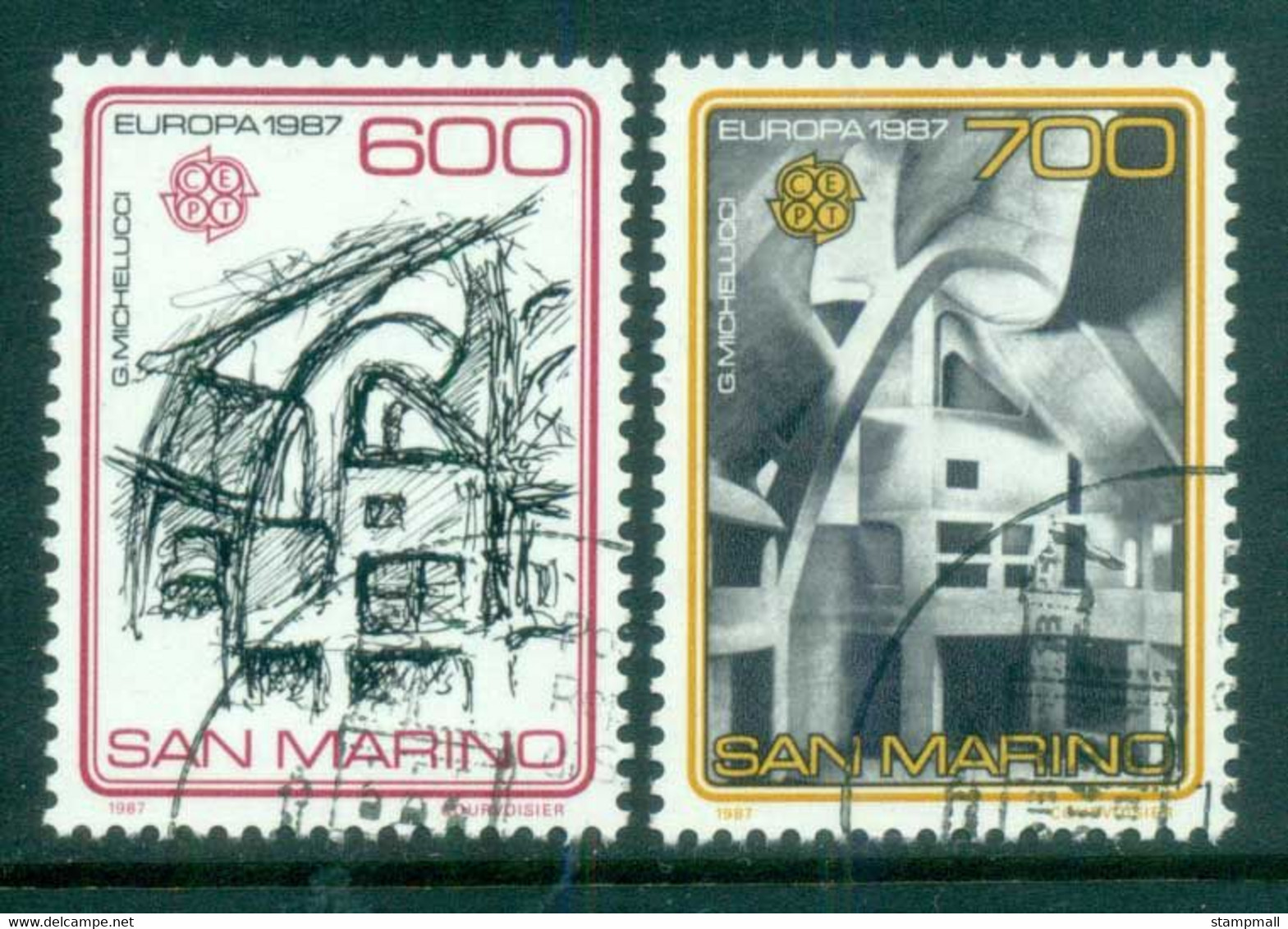 San Marino 1987 Europa, Our Lady Of Consolation Church CTO - Unused Stamps