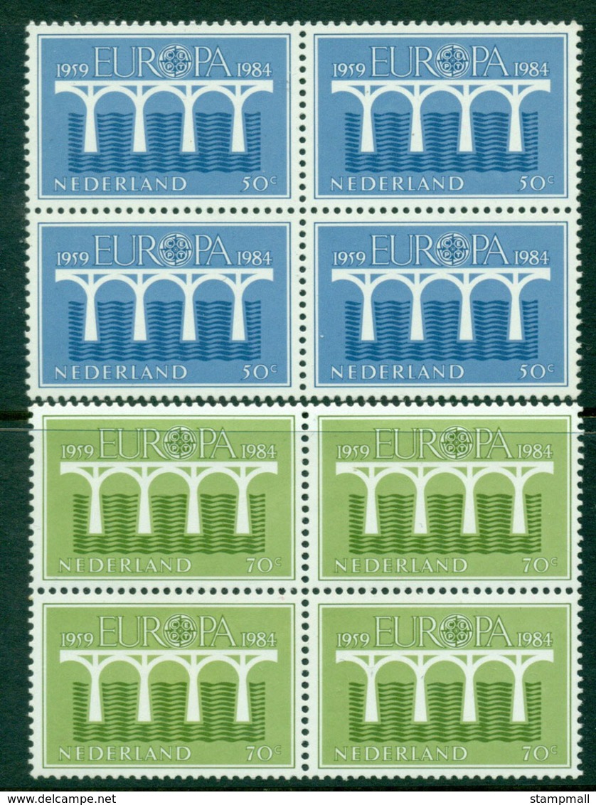 Netherlands 1984 Europa Block 4 P 13.5 MUH Lot17651 - Unused Stamps