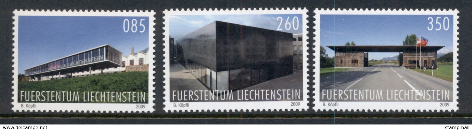 Liechtenstein 2009 Buildings MUH - Unused Stamps