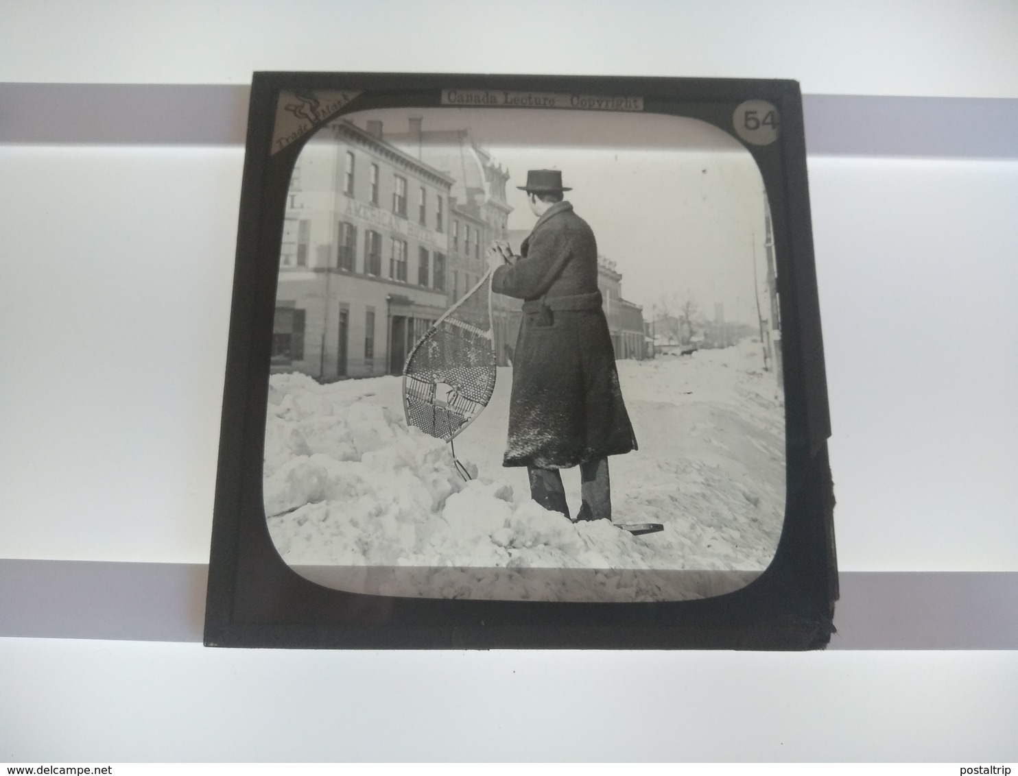 CANADA IMAGE IS OK BUT BROKEN CORNER   Plaque De Verre GLASS SLIDE CIRCA EARLY 1900 - Diapositivas De Vidrio