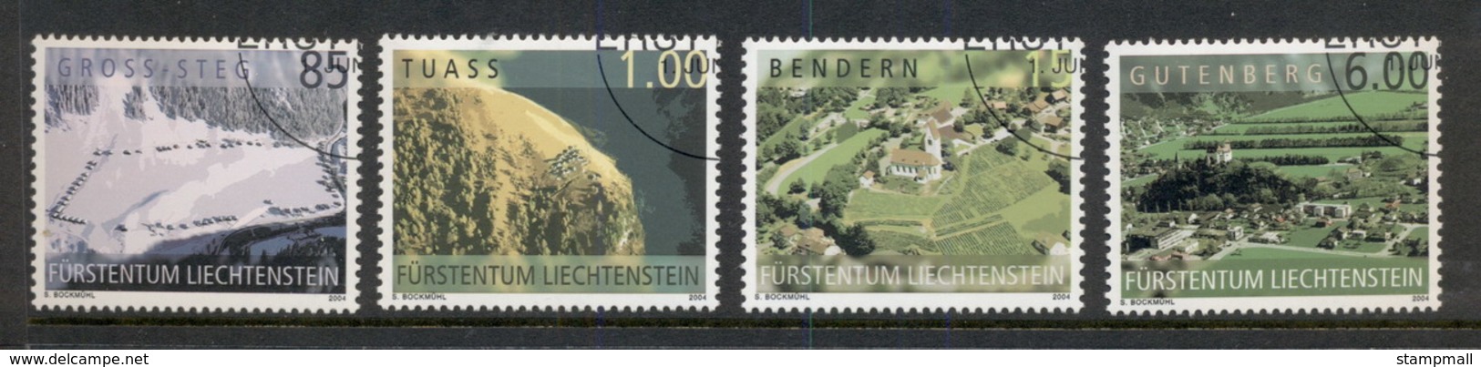 Liechtenstein 2004 Aerial Views CTO - Unused Stamps