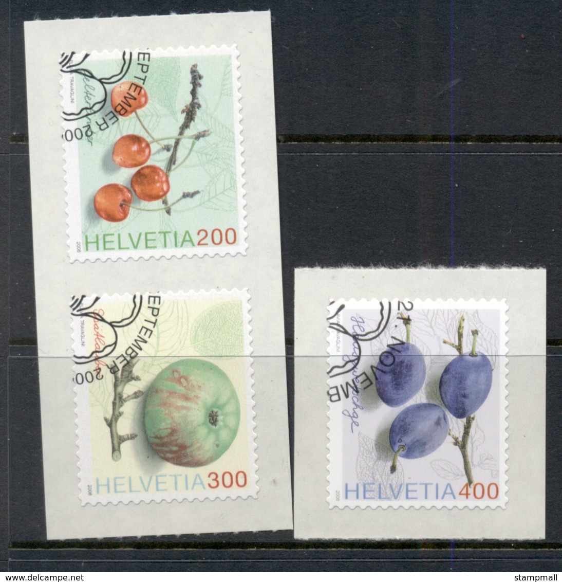 Switzerland 2006 Fruit P&S CTO - Unused Stamps