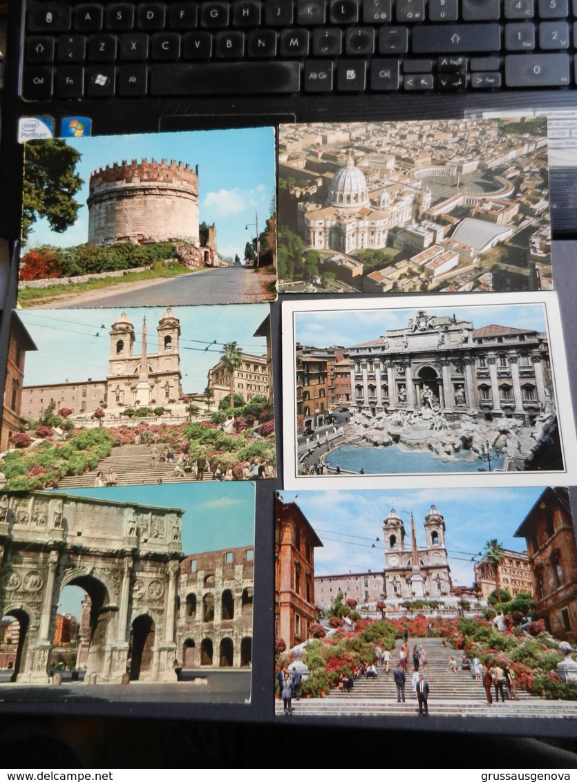 19879) ROMA LOTTO DI SEI CARTOLINE VIAGGIATE - Collections & Lots